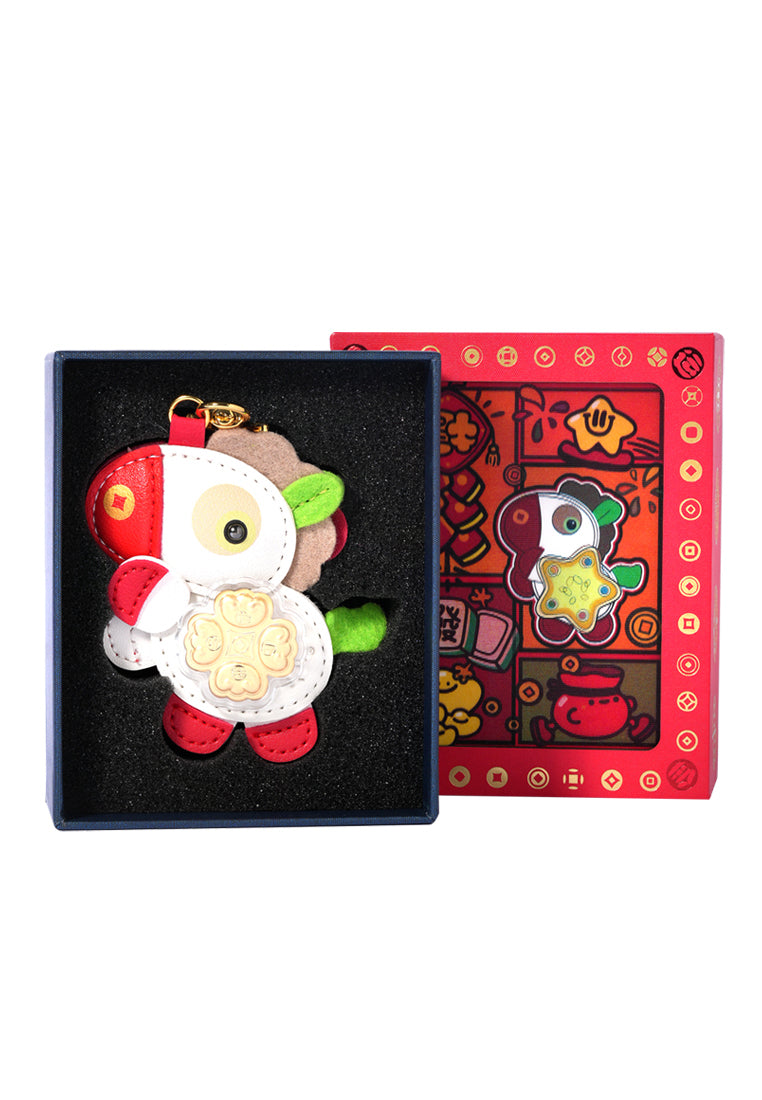 TOMEI [Online Exclusive] Cutie Lucky Horse Gold Keychain 0.01G, Yellow Gold 9999