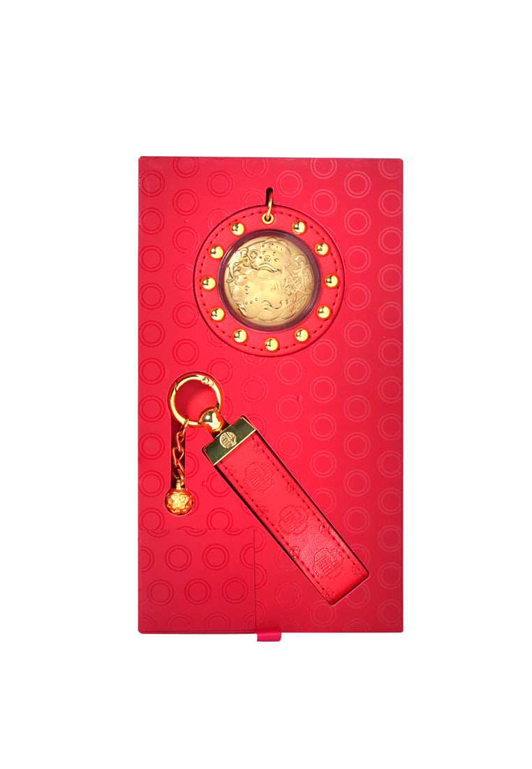 TOMEI [Online Exclusive] Ma Shang You Qian Gold Keychain 0.05G, Yellow Gold 9999