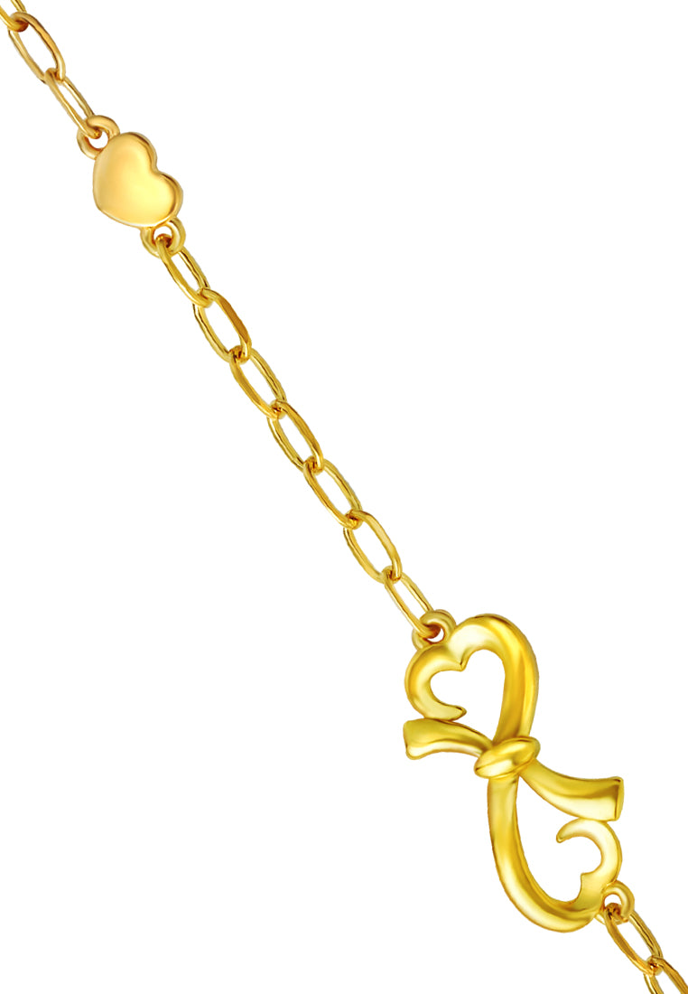 TOMEI Infinity Tie Bracelet, Yellow Gold 916