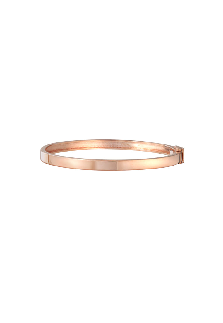 TOMEI Rose-Gold-Plated Bangle, Yellow Gold 916