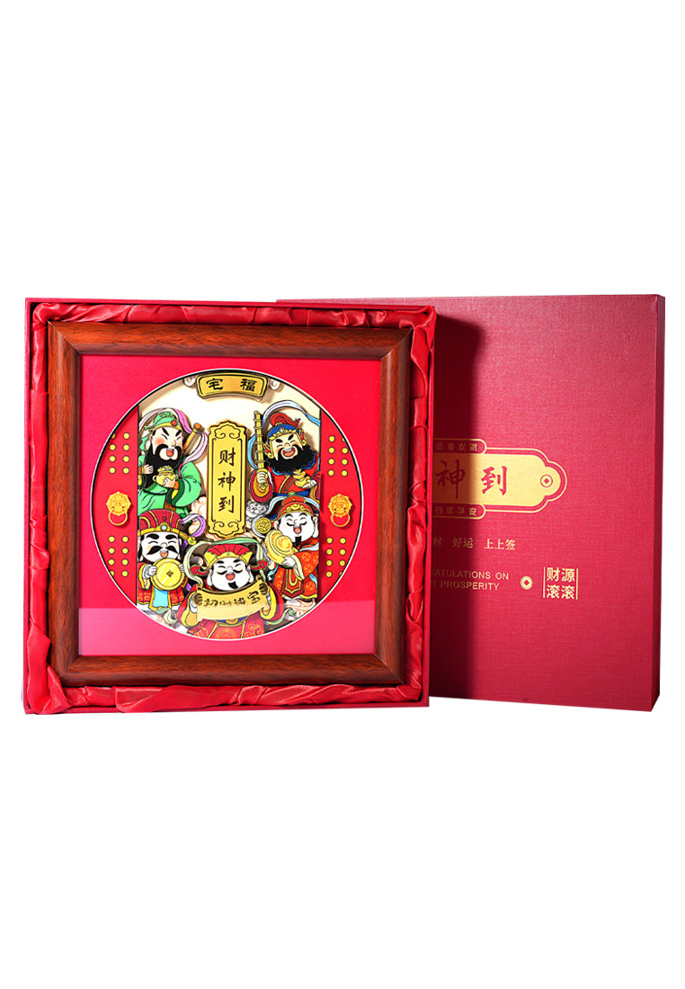 TOMEI God Of Fortune Gold Wafer 0.3G Frame, Yellow Gold 9999