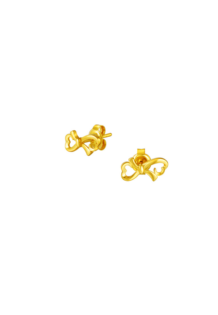 TOMEI Infinity Tie Earrings, Yellow Gold 916