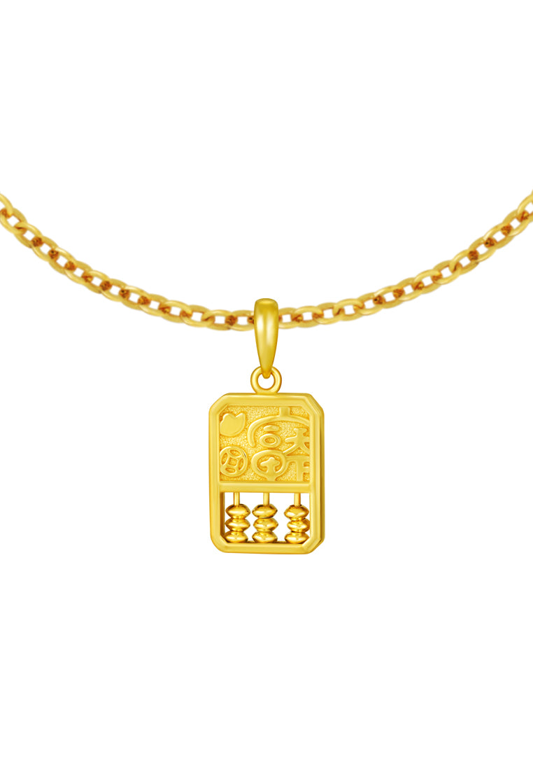 TOMEI Rich Abacus Pendant, Yellow Gold 916