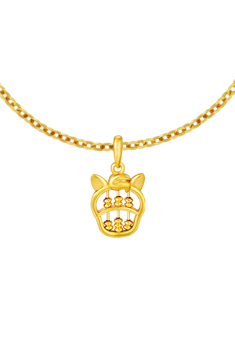 TOMEI Horse Abacus Pendant, Yellow Gold 916