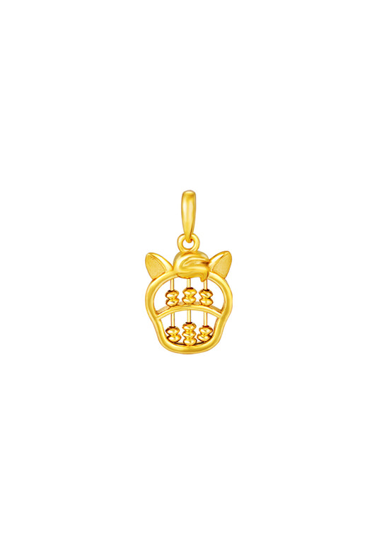 TOMEI Horse Abacus Pendant, Yellow Gold 916
