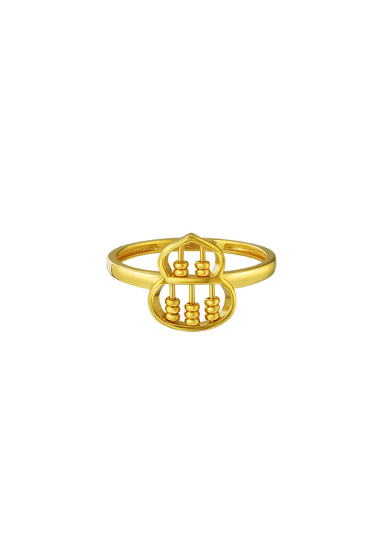 TOMEI Hulu Abacus Ring, Yellow Gold 916