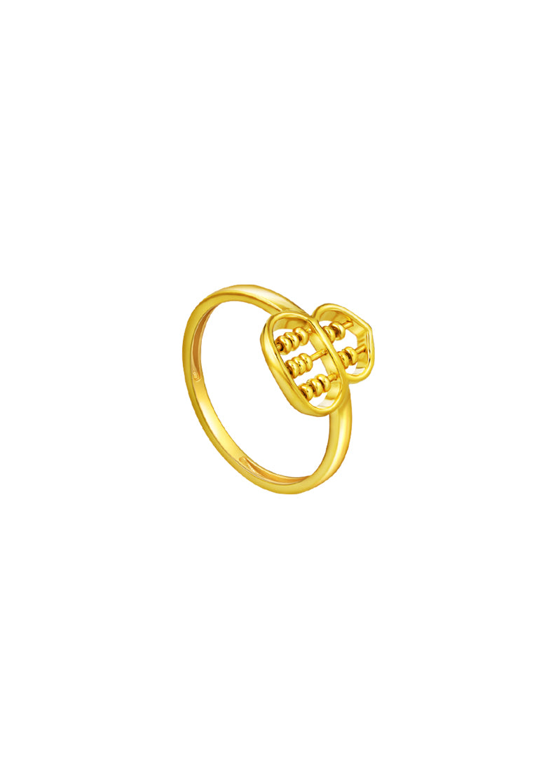 TOMEI Hulu Abacus Ring, Yellow Gold 916