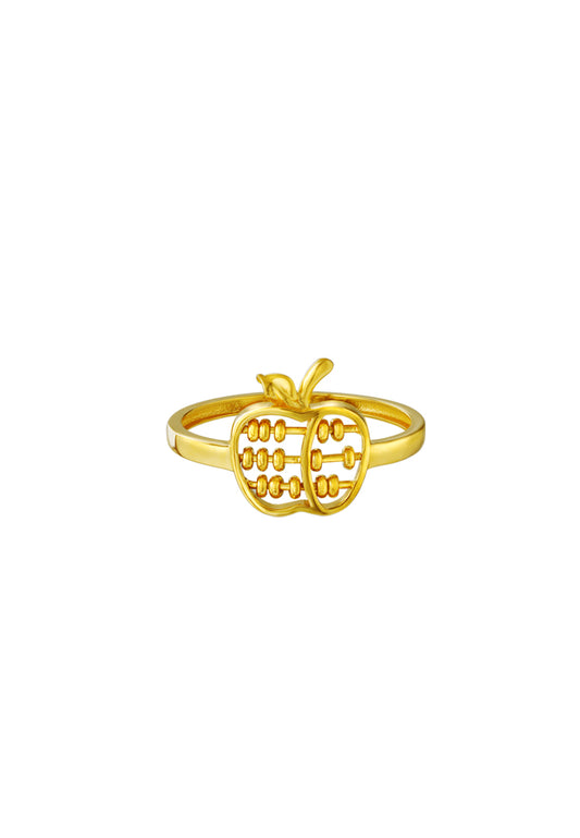 TOMEI Apple Abacus Ring, Yellow Gold 916
