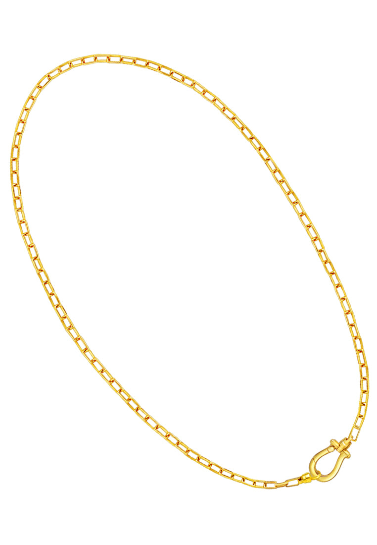 TOMEI Horse Shoe Necklace, Yellow Gold 916