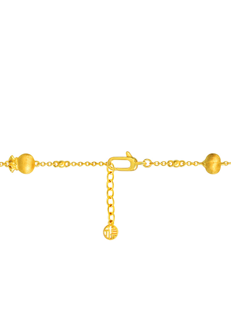 TOMEI Fortunate Flower Bracelet, Yellow Gold 916