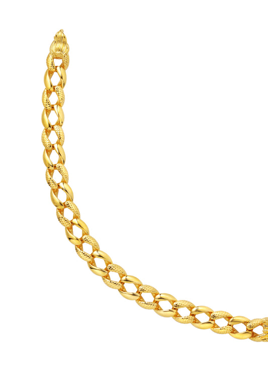 TOMEI Dragon Skin Linked Bracelet, Yellow Gold 999 (5D)