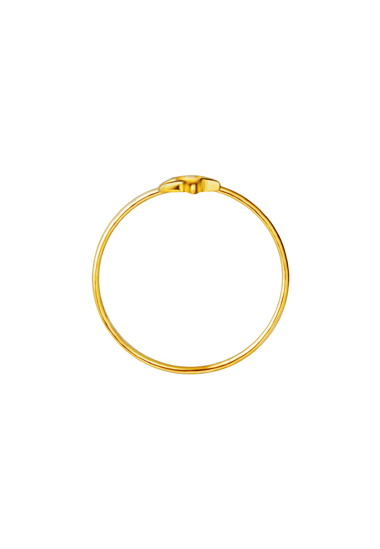 TOMEI [Online Exclusive] Smiling Star Ring, Yellow Gold 916