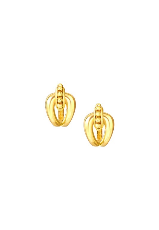 TOMEI Lusso Italia Earrings, Yellow Gold 916