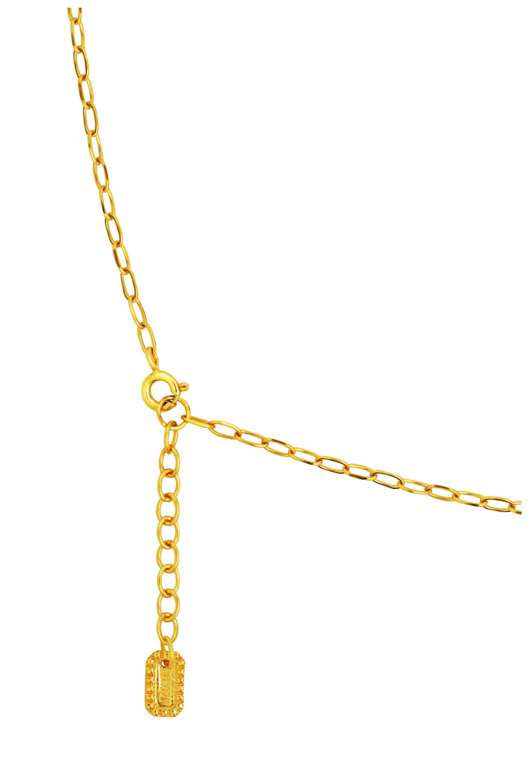 TOMEI Symphony Of Leaves Necklace, Yellow Gold 916
