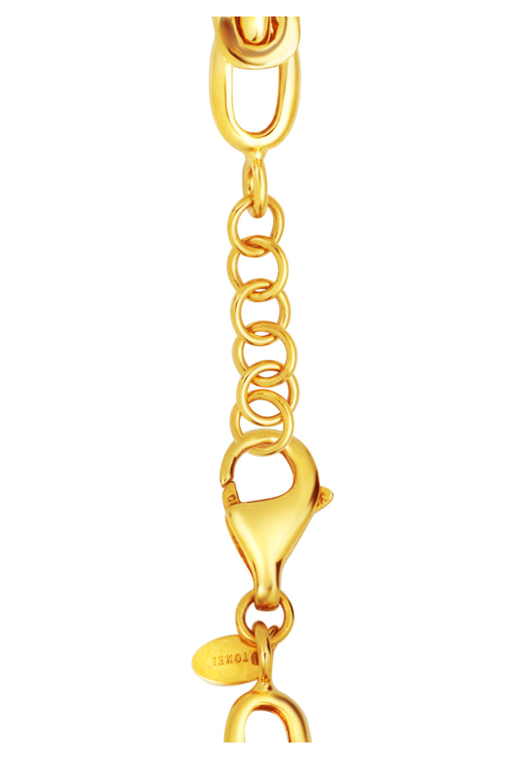 TOMEI Sparkling Bracelet, Yellow Gold 916