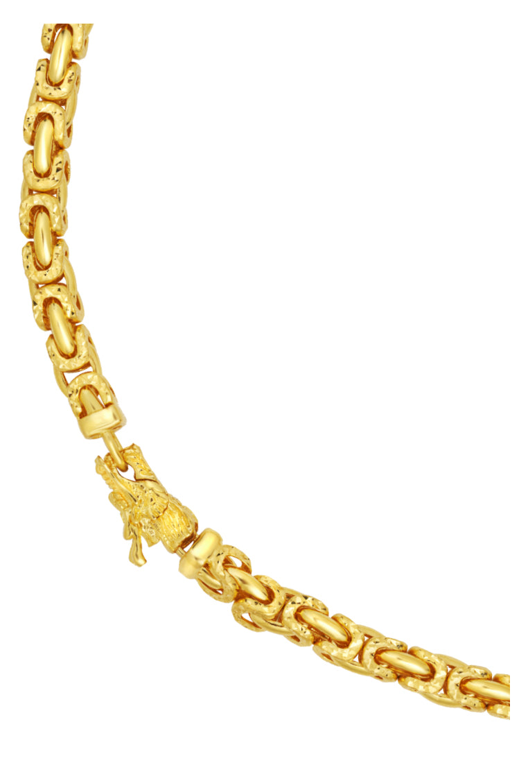 TOMEI Sparkling Long Necklace, Yellow Gold 916