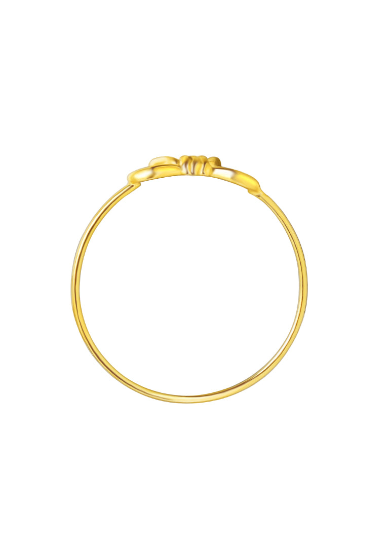 TOMEI [Online Exclusive] Minimalist Ribbon Ring, Yellow Gold 916