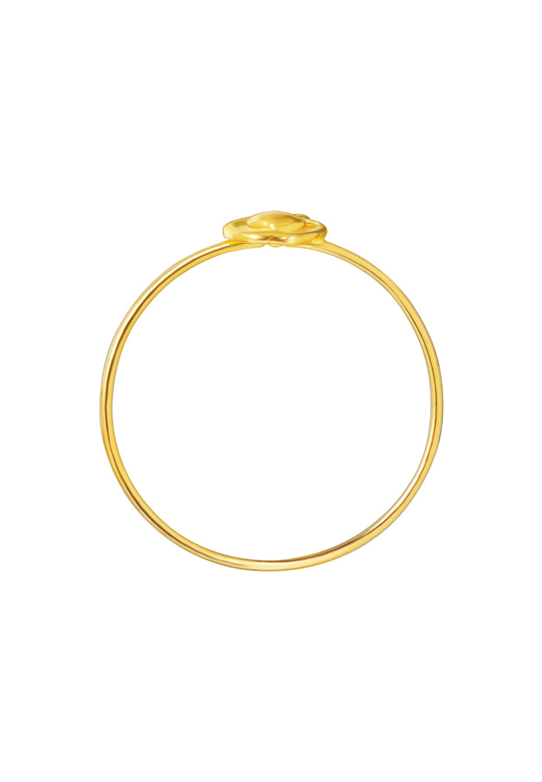 TOMEI [Online Exclusive] Minimalist Apple Ring, Yellow Gold 916