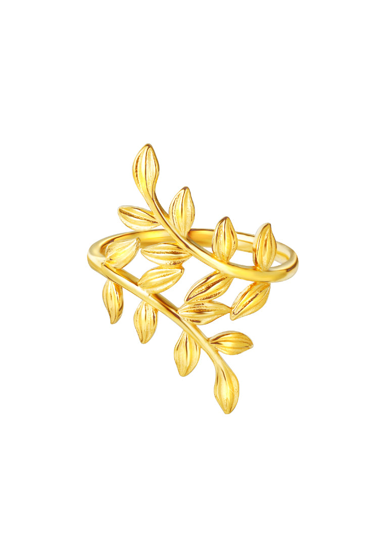 TOMEI Symphony Of Leaves Ring, Yellow Gold 916