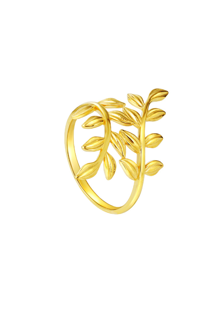 TOMEI Symphony Of Leaves Ring, Yellow Gold 916