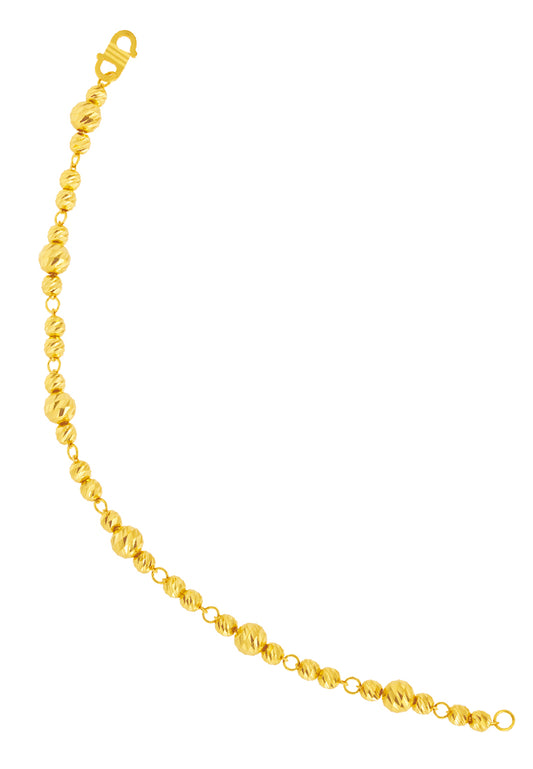 TOMEI Ball Beads Bracelet, Yellow Gold 916
