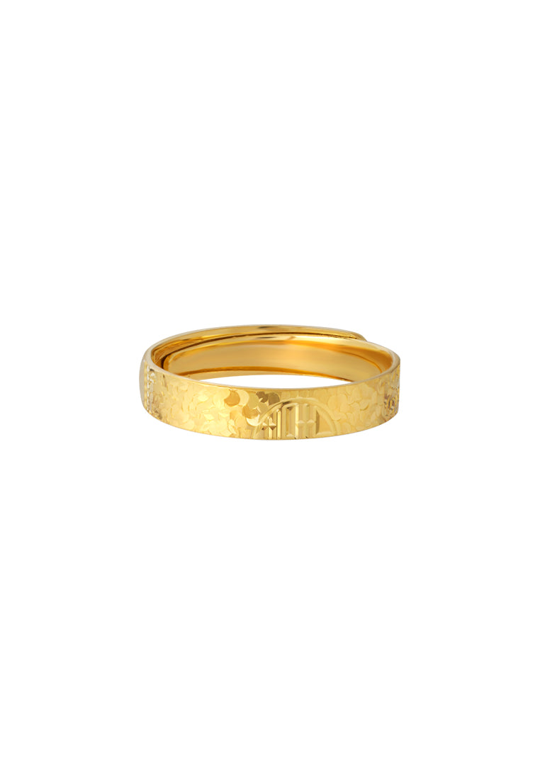 TOMEI X Xifu Wedding Band (XiZi), Yellow Gold 999