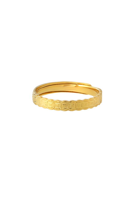 TOMEI X Xifu Wedding Band (Coin), Yellow Gold 999