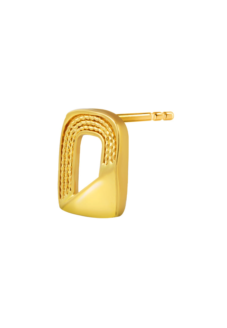 TOMEI Lusso Italia Dual-Tone Earrings, Yellow Gold 916