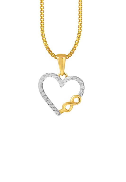 TOMEI Lusso Italia Infinity Love Pendant, Yellow Gold 916