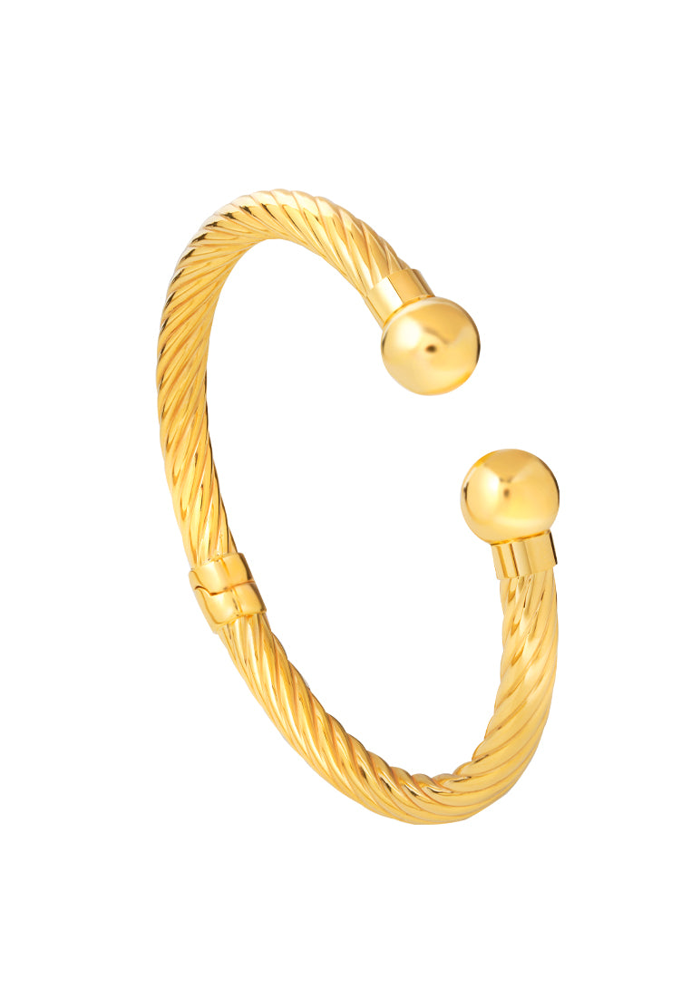 TOMEI Lusso Italia Bangle, Yellow Gold 916