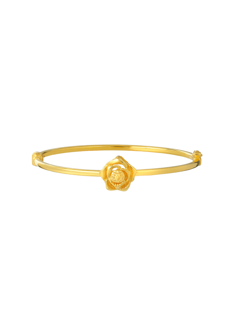 TOMEI Rose Bangle, Yellow Gold 916