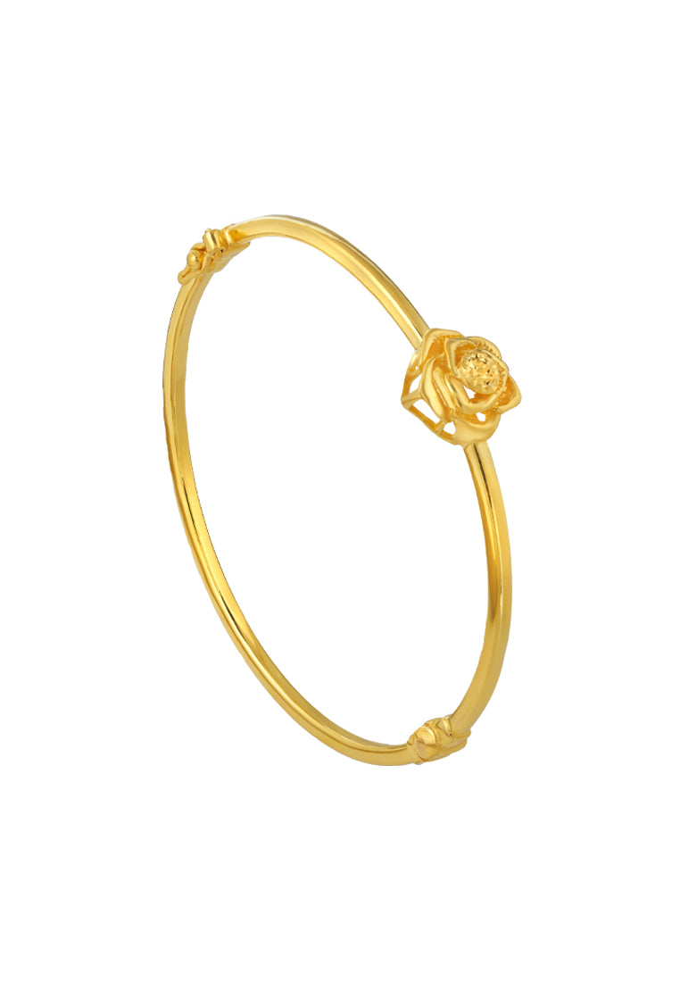 TOMEI Rose Bangle, Yellow Gold 916