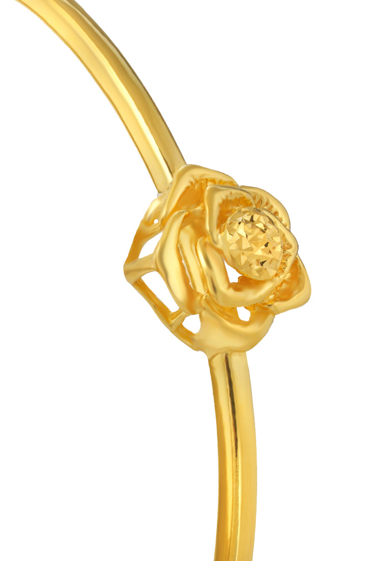 TOMEI Rose Bangle, Yellow Gold 916