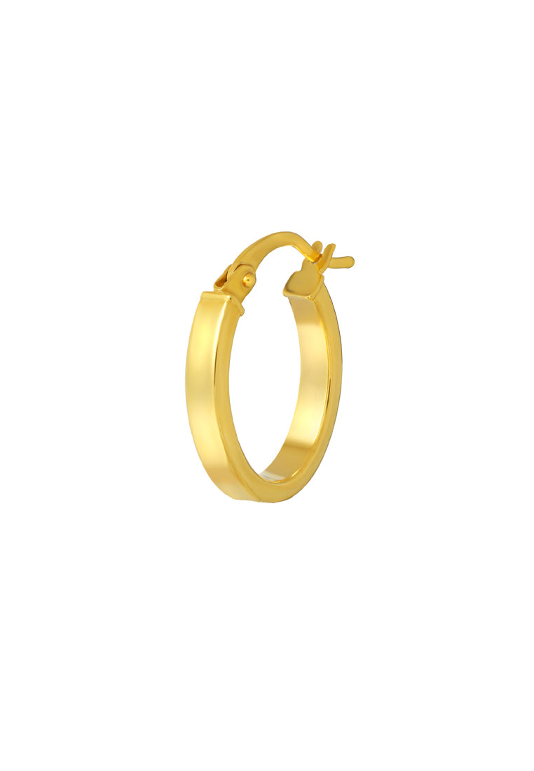 TOMEI Lusso Italia Loop Earrings, Yellow Gold 916