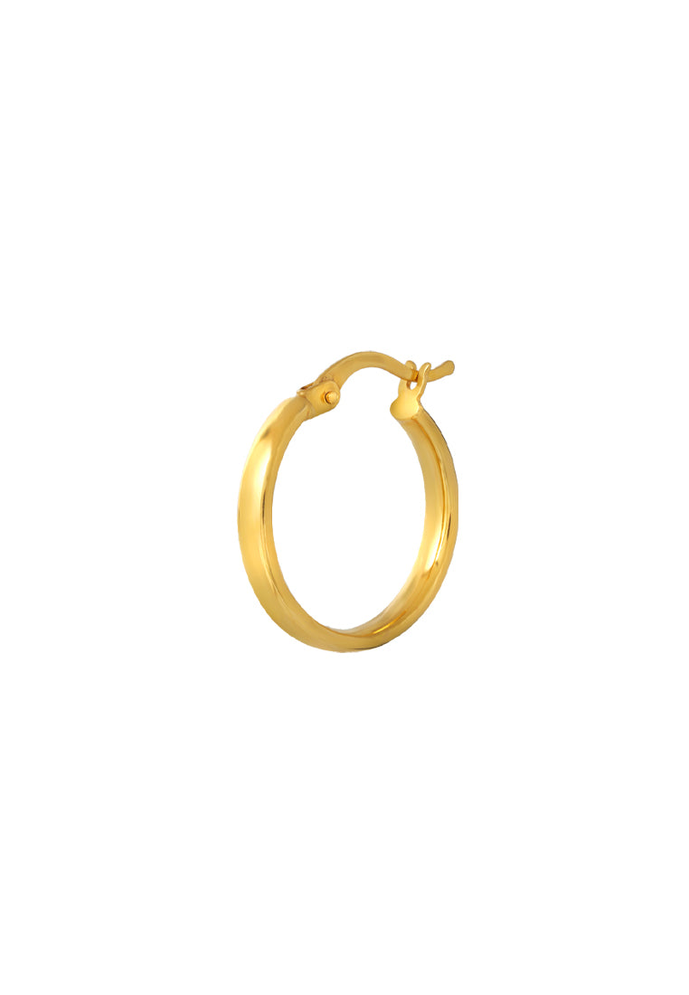 TOMEI Lusso Italia Loop Earrings, Yellow Gold 916