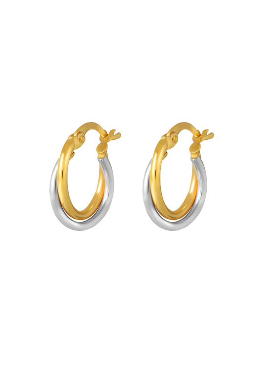 TOMEI Lusso Italia Loop Earrings, Yellow Gold 916