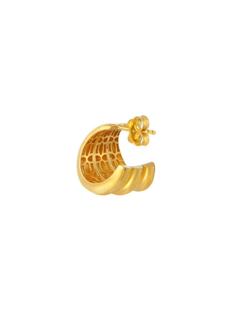TOMEI Lusso Italia Stud Earrings, Yellow Gold 916