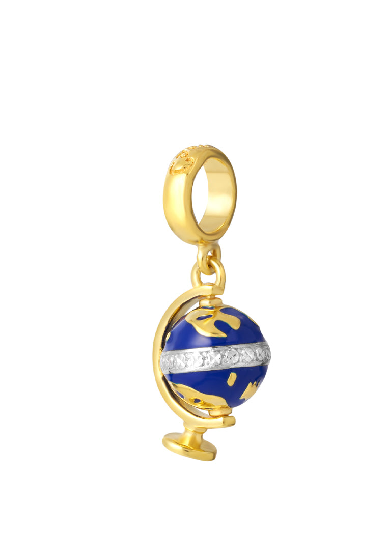 TOMEI Chomel Globe Charm, Yellow Gold 916