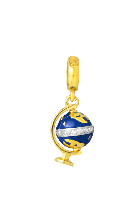 TOMEI Chomel Globe Charm, Yellow Gold 916