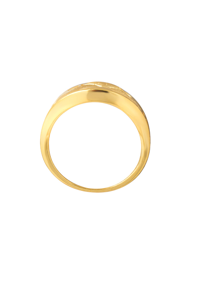 TOMEI Blossom Ring, Yellow Gold 916