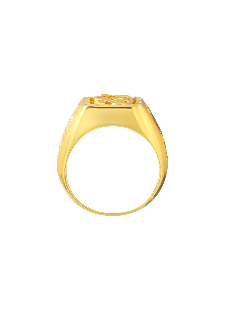 TOMEI Abacus 2-Ways Men Ring, Yellow Gold 916