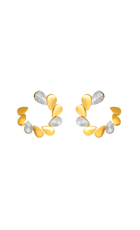 TOMEI Diamond Cut Collection Earrings, Yellow Gold 916