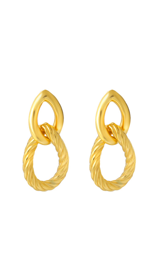 TOMEI Earrings, Yellow Gold 916