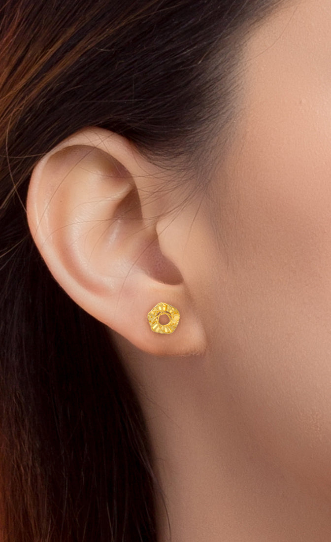 TOMEI Earrings, Yellow Gold 916