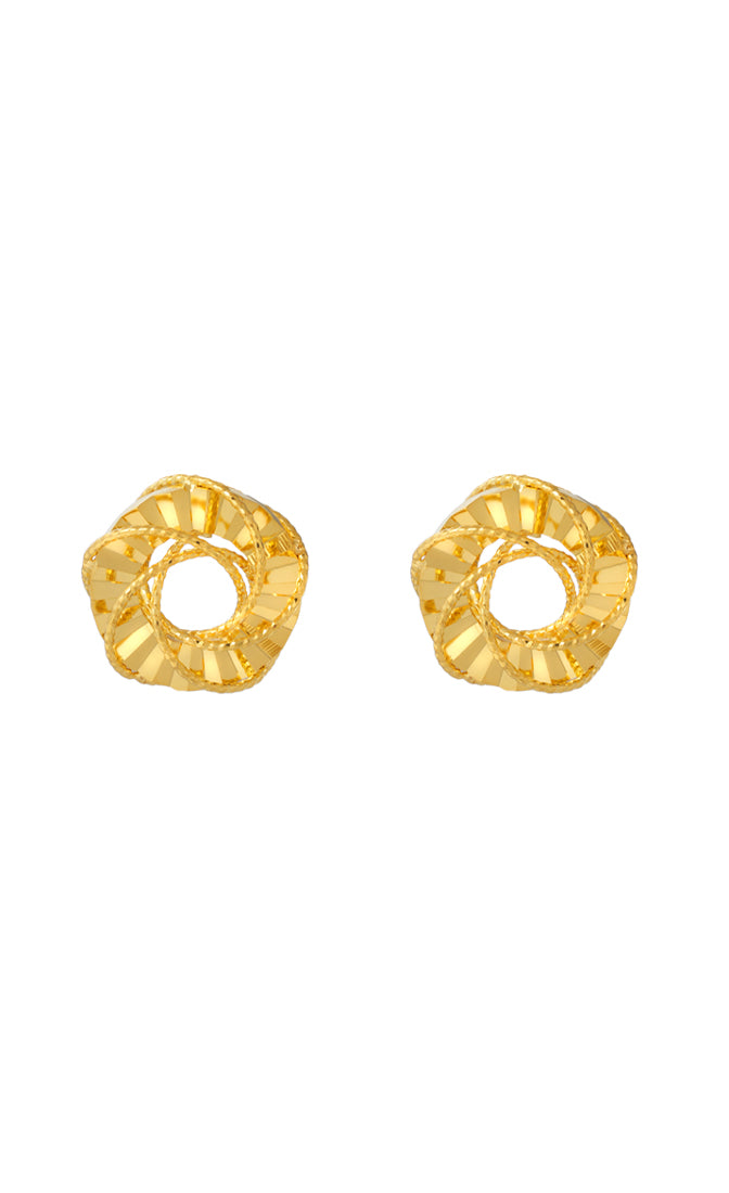 TOMEI Earrings, Yellow Gold 916