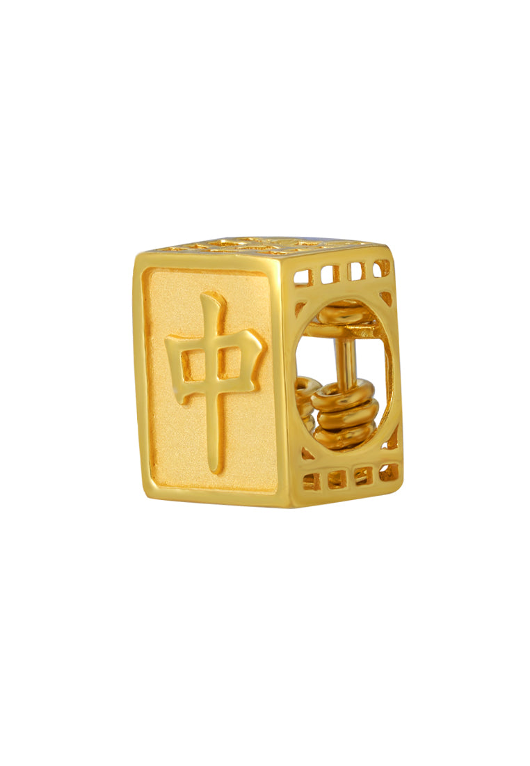 TOMEI Abacus Charm, Yellow Gold 916