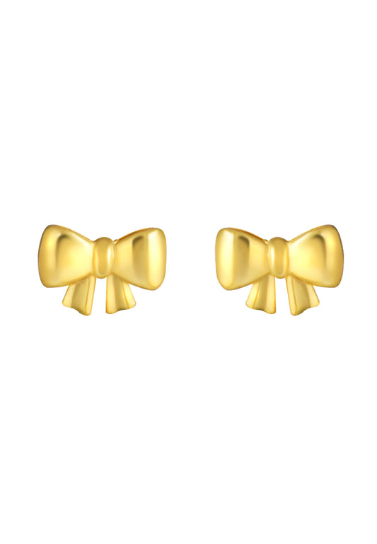TOMEI Lusso Italia Ribbon Earrings, Yellow Gold 916