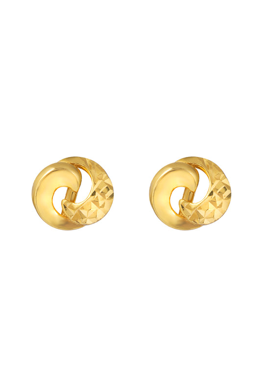 TOMEI Lusso Italia Knot Earrings, Yellow Gold 916