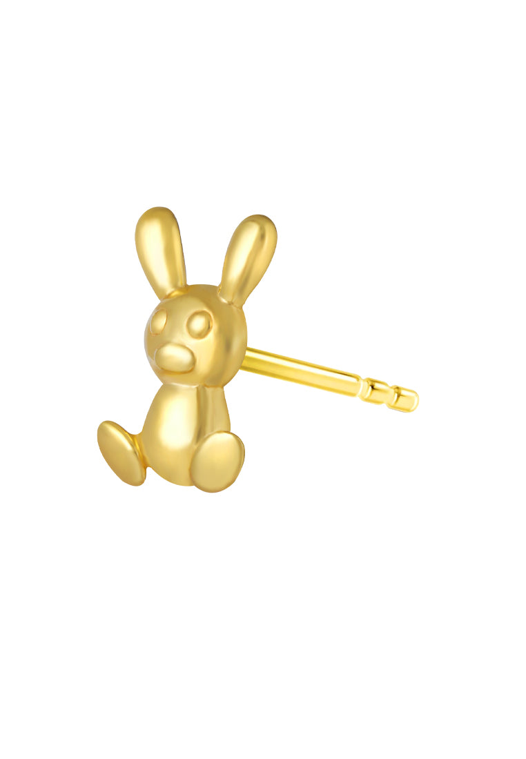 TOMEI Lusso Italia Rabbit Earrings, Yellow Gold 916