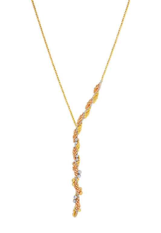TOMEI Lusso Italia Bunches Of Bead Necklace, Yellow Gold 916